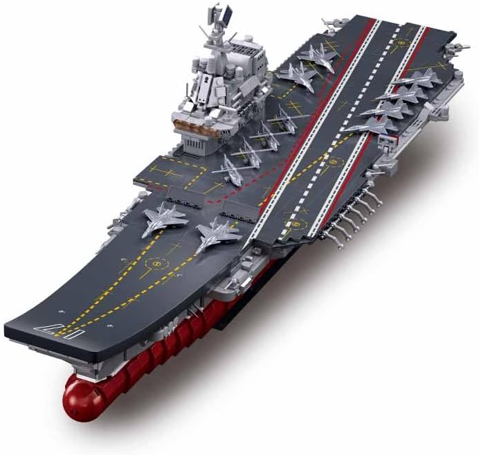 Sluban M38-B1189 ModelBricks- 1/450 Aircraft carrier Shandong (1413pcs) - immagine 1