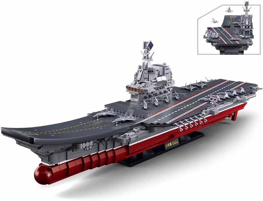 Sluban M38-B1189 ModelBricks- 1/450 Aircraft carrier Shandong (1413pcs) - immagine 3