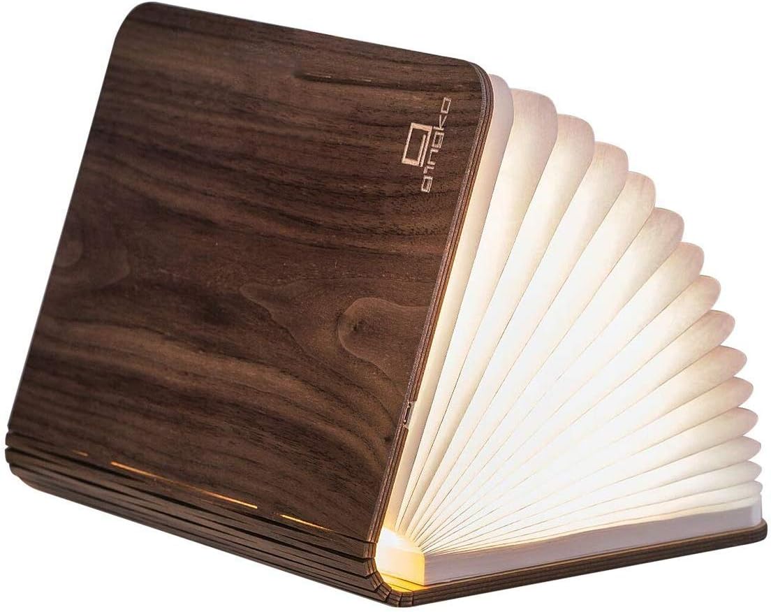 Gingko Smart Book Light in Legno Naturale - Noce - immagine 1