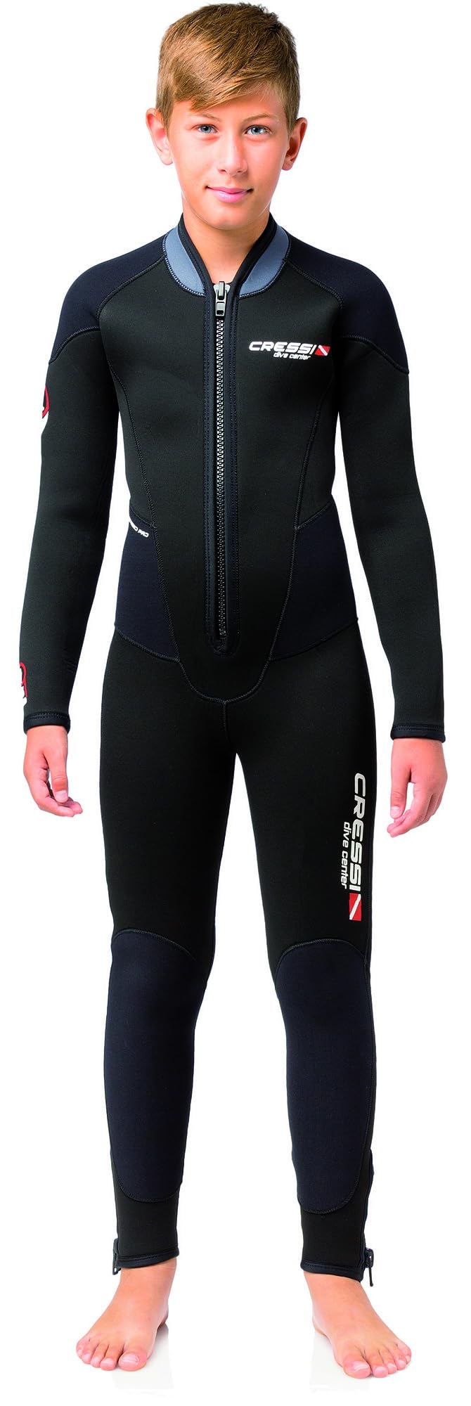 Cressi Endurance Kids Monopiece Wetsuit 3mm, Nero
