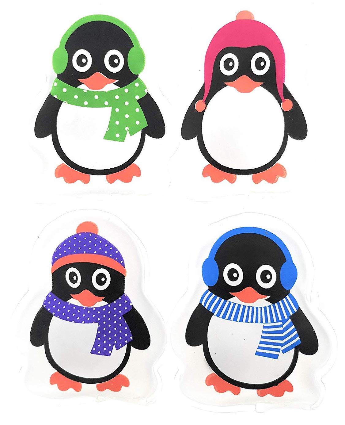 Set di 4 scaldamani a forma di pinguino (ottima idea regalo)