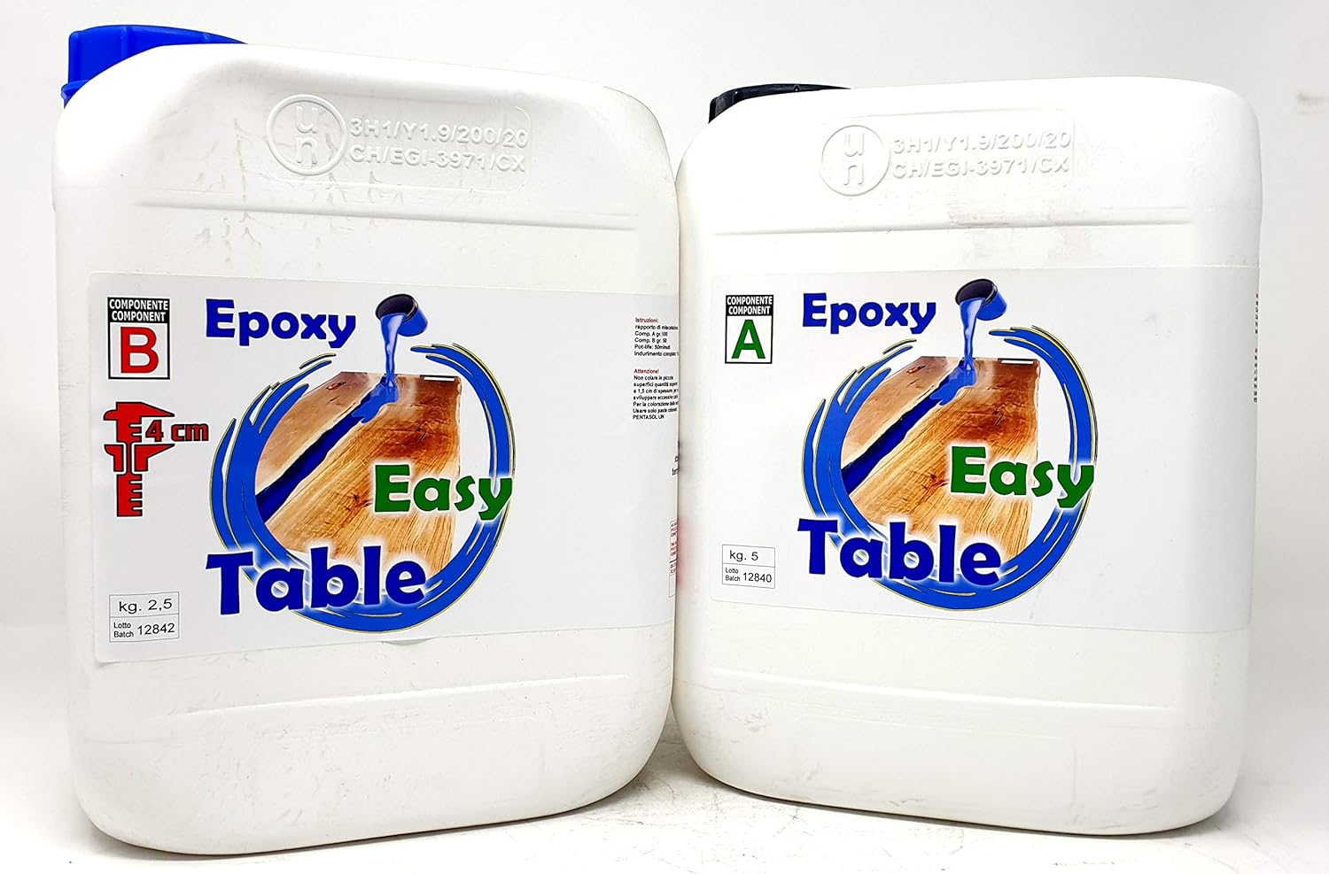 PROCHIMA Resina Epossidica EPOXY EASY TABLE CM 4, Gr 7500 A+B