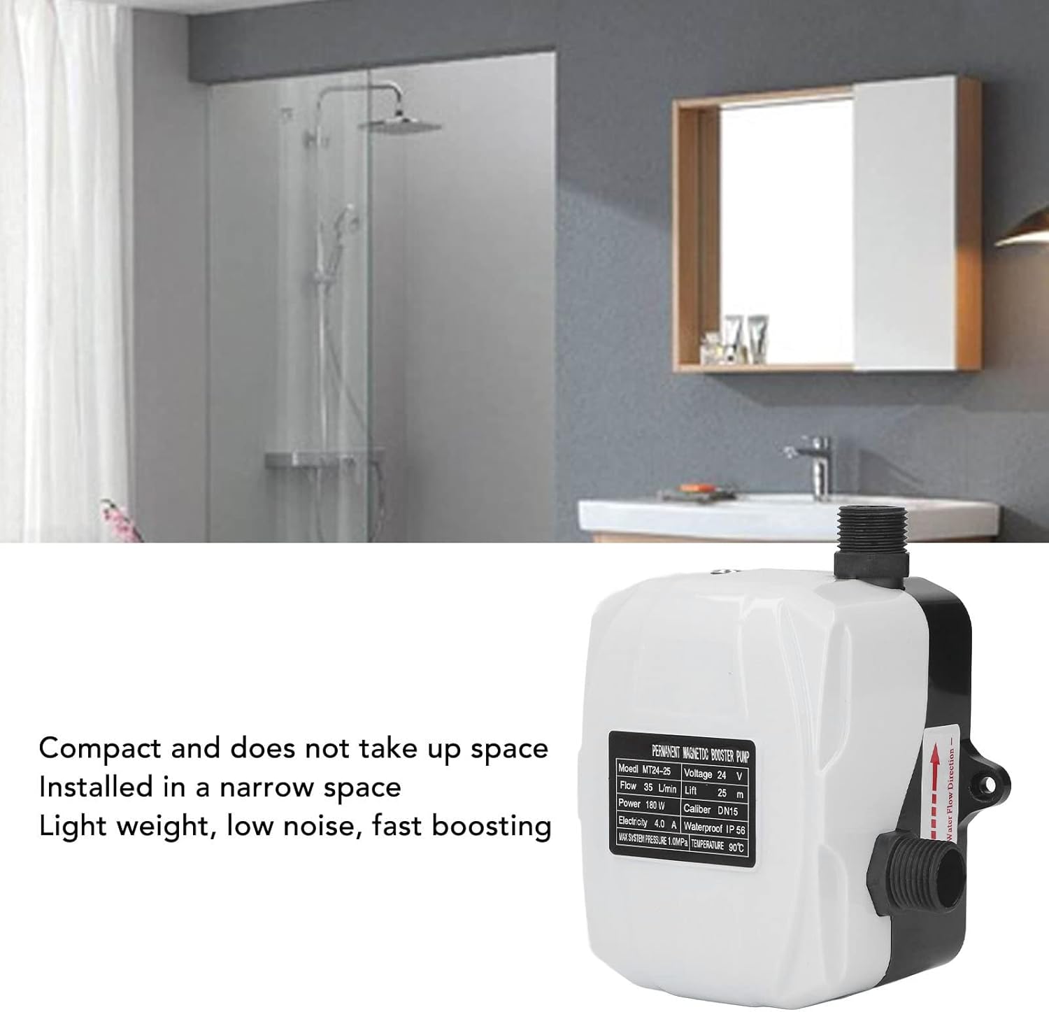 Pompa Booster Pressione Acqua DC 24V 180W - immagine 5