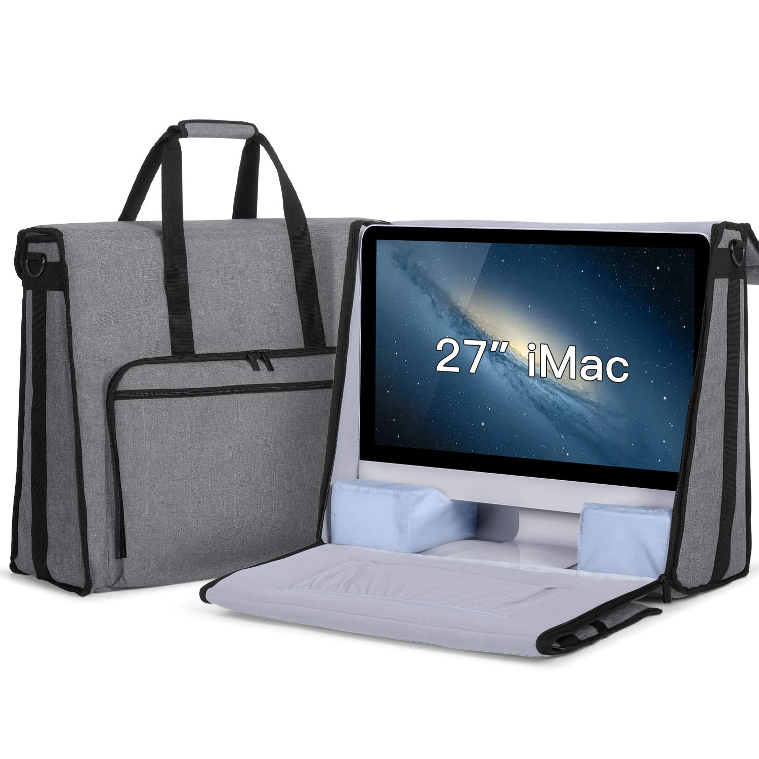 Damero Borsa da Viaggio per Apple iMac 27 Pollici, Grigio