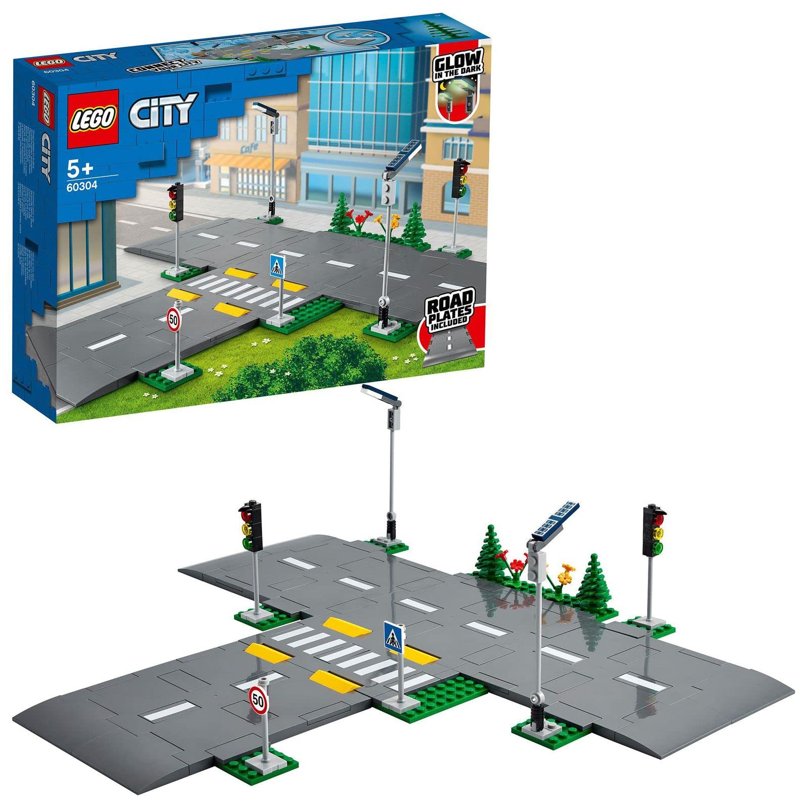 Lego City Piattaforme Stradali con Lampioni e Semafori