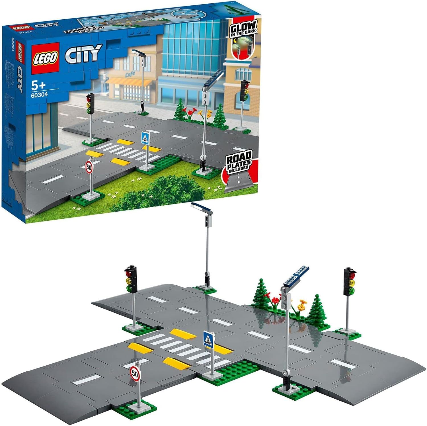 Lego City Piattaforme Stradali con Lampioni e Semafori - immagine 1