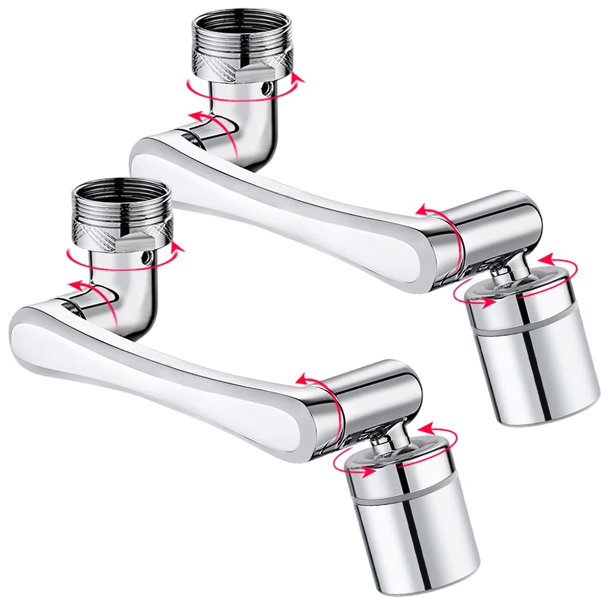 Yrakozin Rubinetto Rotante 1440°/1080°, 2 Pezzi