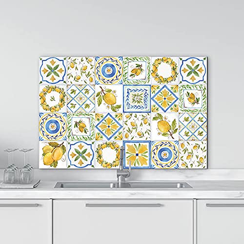 Crearreda Pannello Paraschizzi Cucina Alluminio 72x48cm