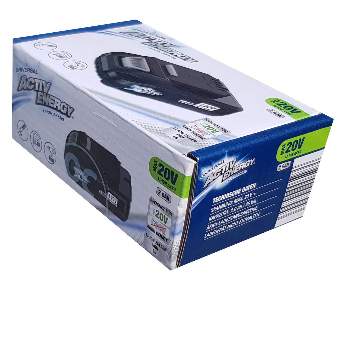 Activ Energy - Batteria Ioni di Litio 20V 2.0Ah