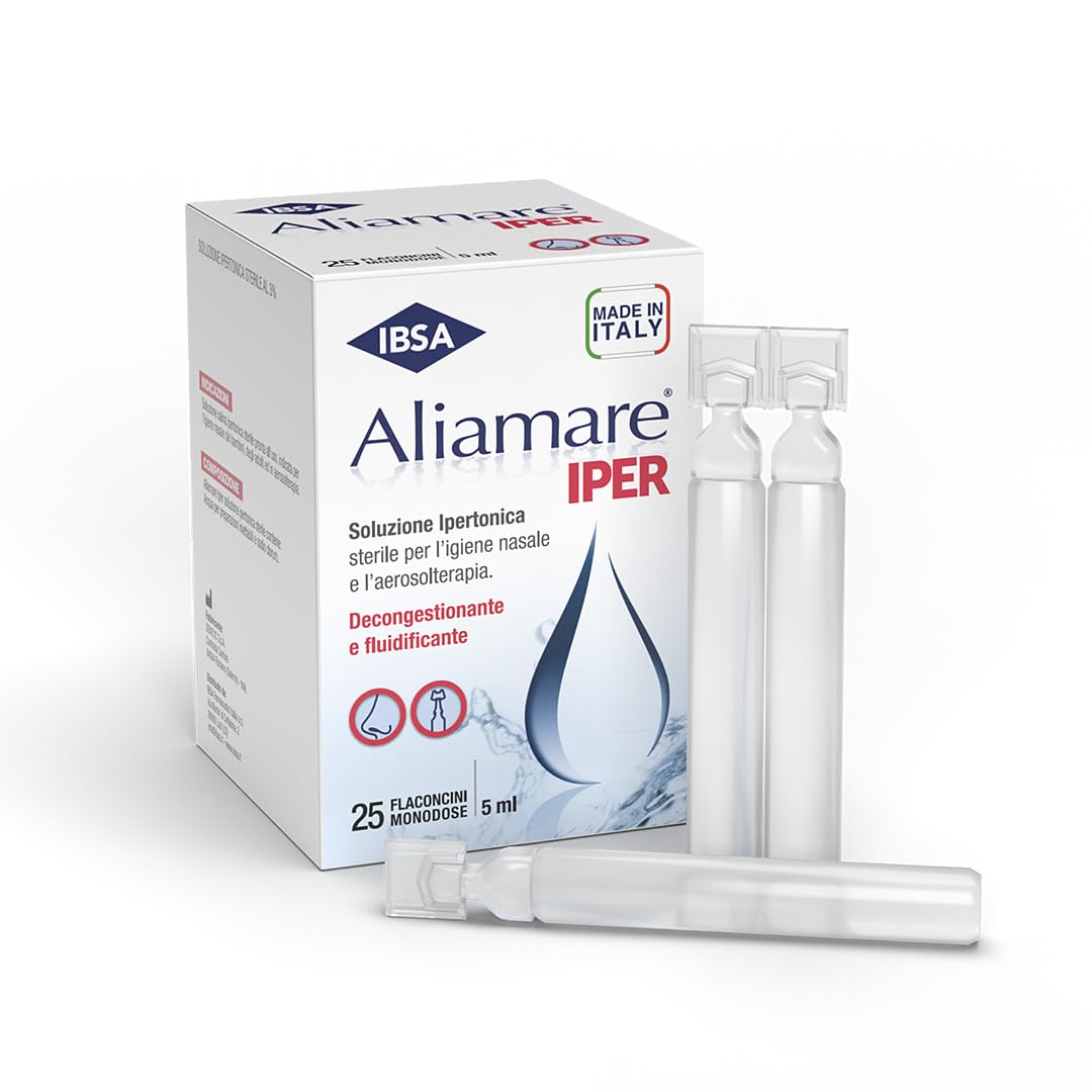 Ibsa Aliamare Iper - 25 Flaconcini Soluzione Ipertonica