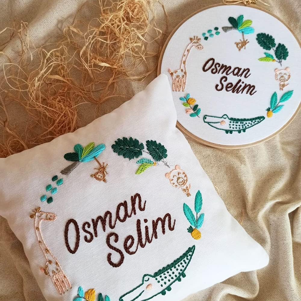 Lamxd Telaio da Ricamo in Bambù Rotondo (4 PCS) - immagine 3