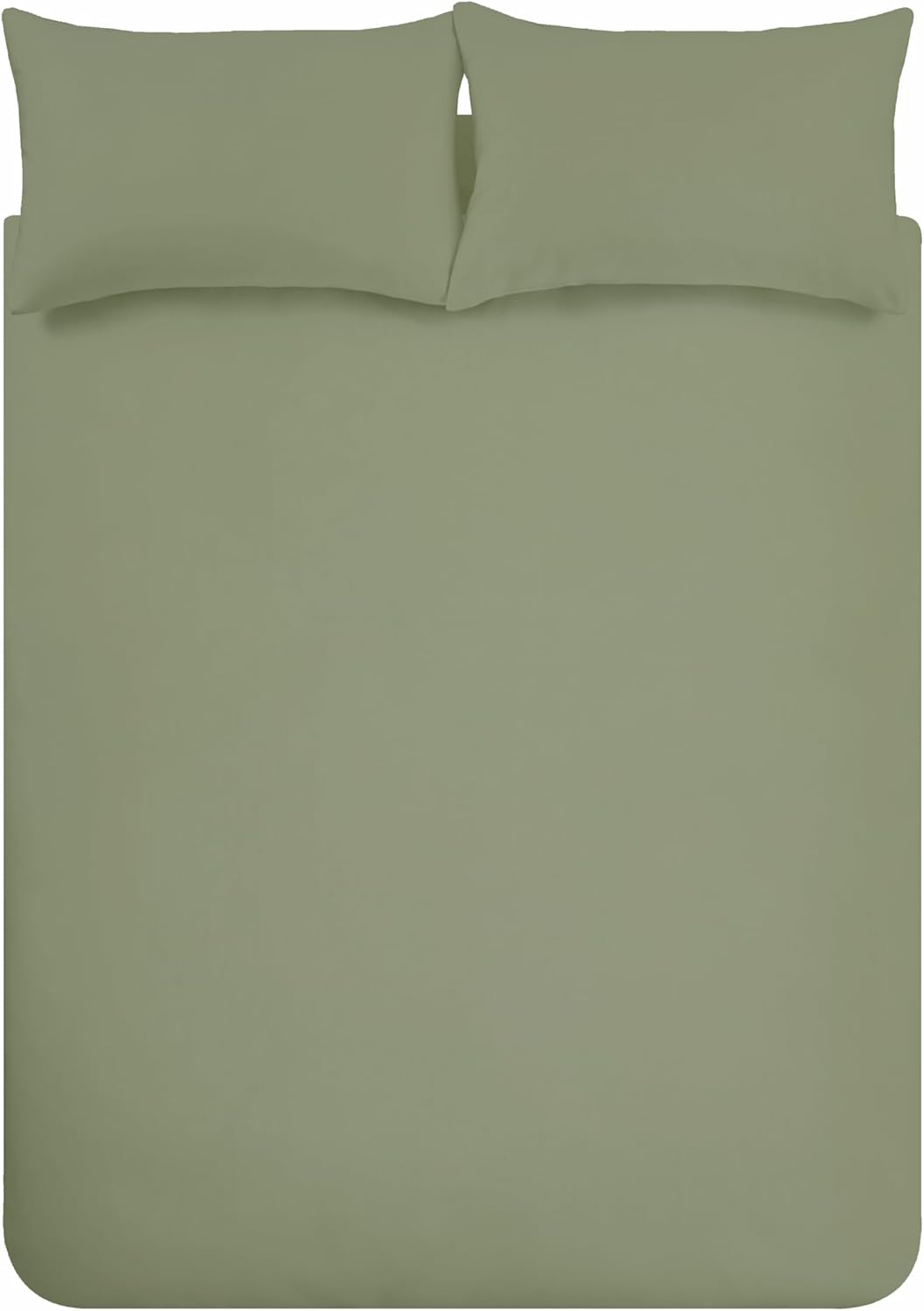 Bianca Plain Dyed Military Green Set Lenzuola 150 cm - immagine 3