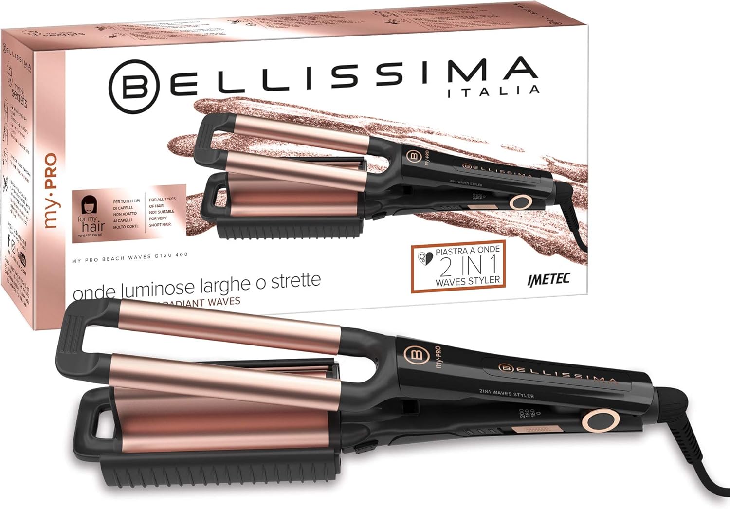 Bellissima Imetec My Pro Beach Waves GT20 400 - Piastra Capelli - immagine 1
