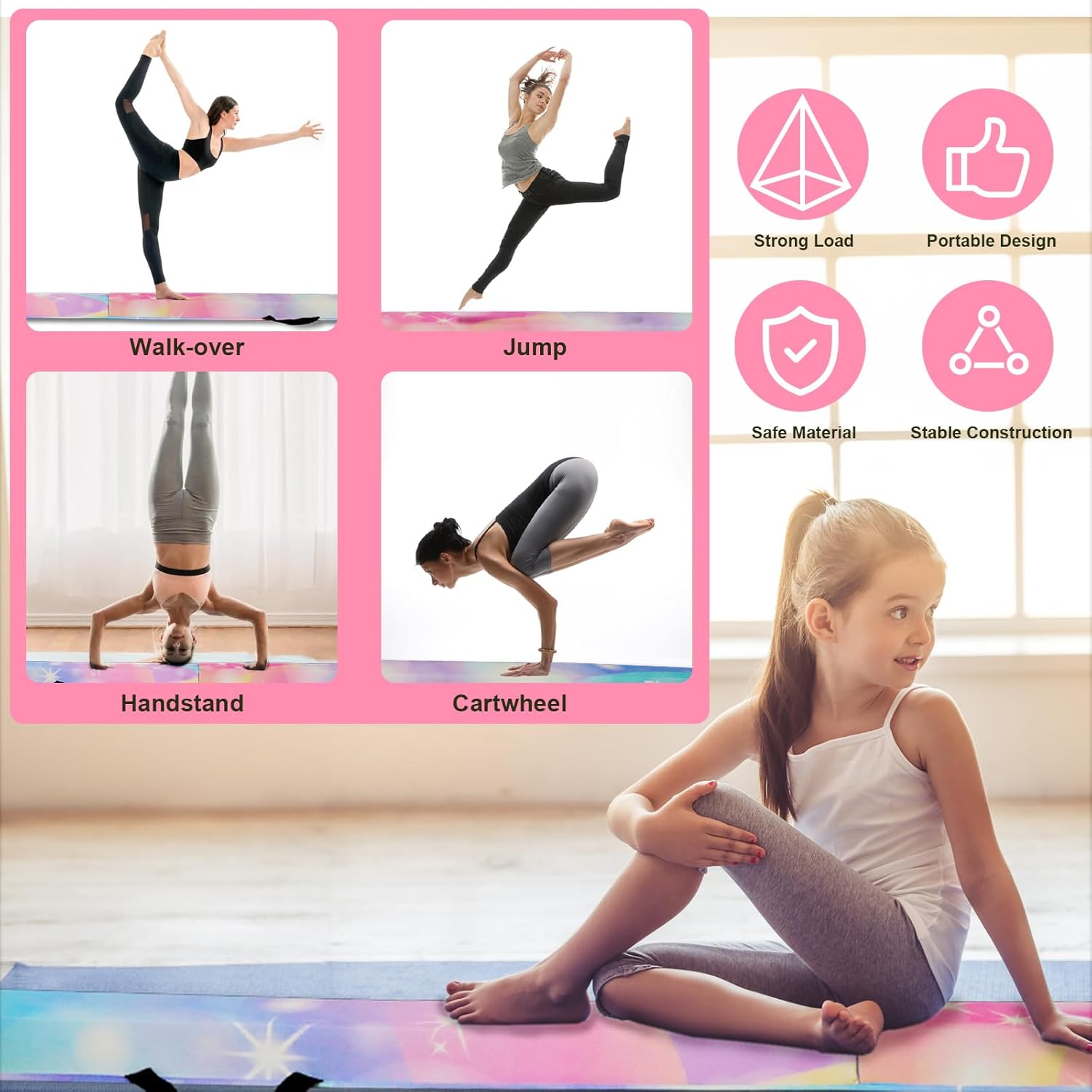 FBSPORT Trave Ginnastica Artistica Pieghevole - immagine 2