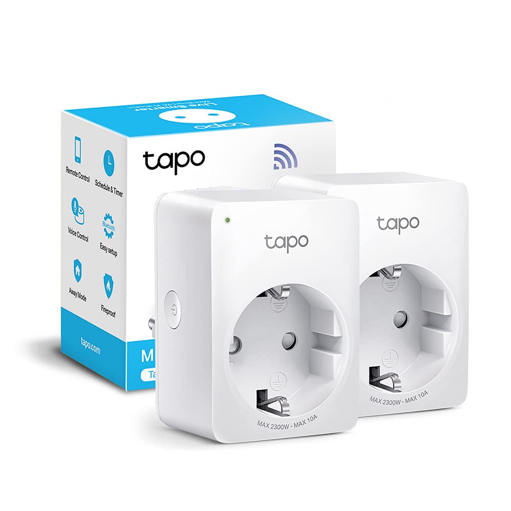 Tapo P100 Presa Intelligente WiFi Smart Plug, 2 Pezzi