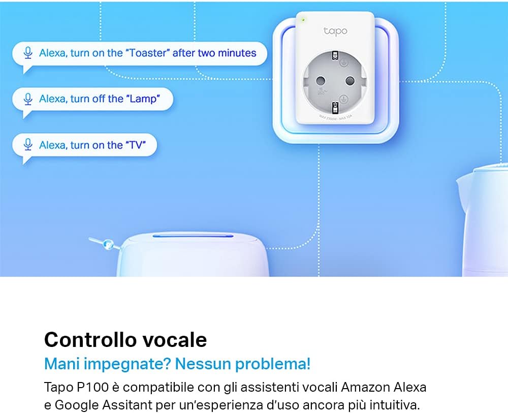 Tapo P100 Presa Intelligente WiFi Smart Plug, 2 Pezzi - immagine 6