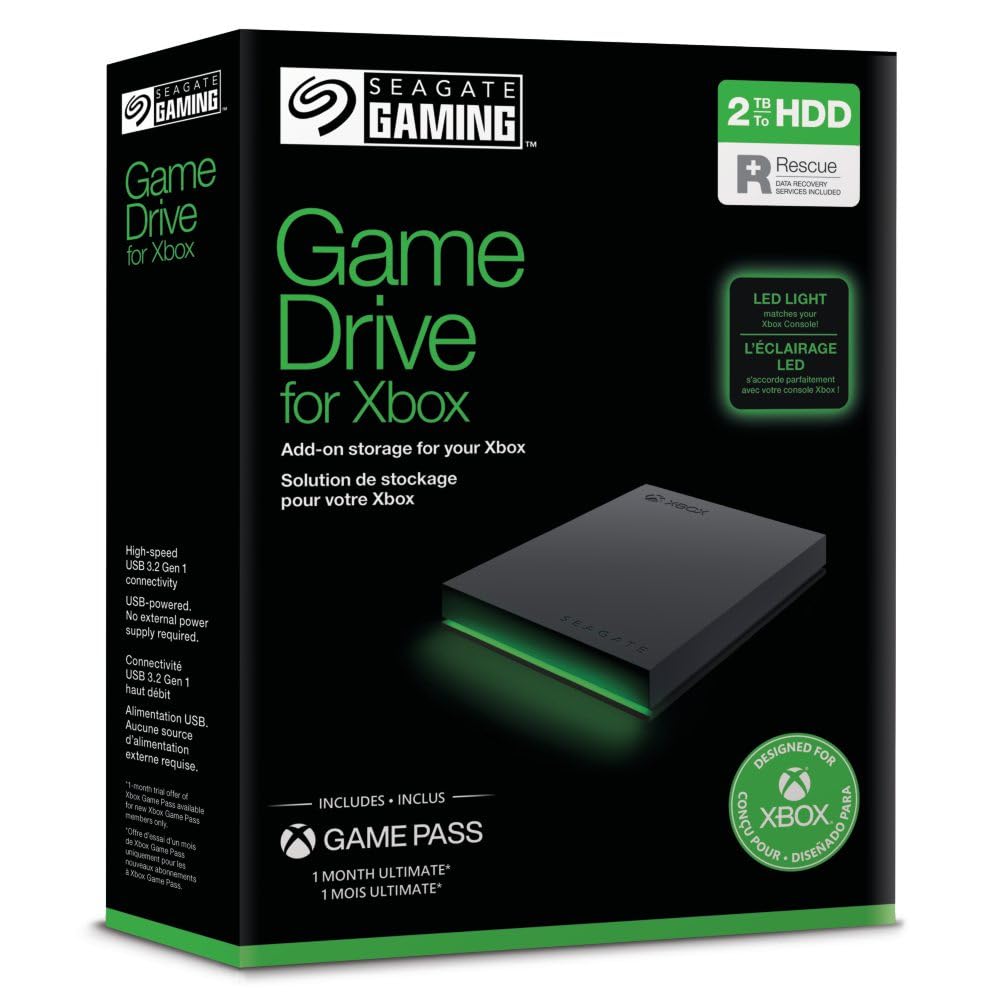 Seagate Game Drive for Xbox 2TB - Unità Esterna