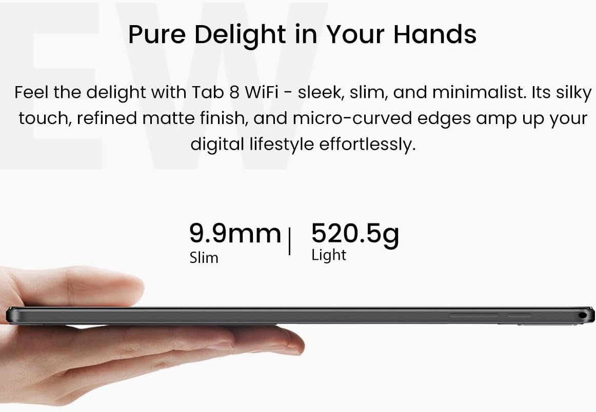 Blackview Tab 8 WIFI - Tablet Android 12 10,1" HD+, Grigio - immagine 4