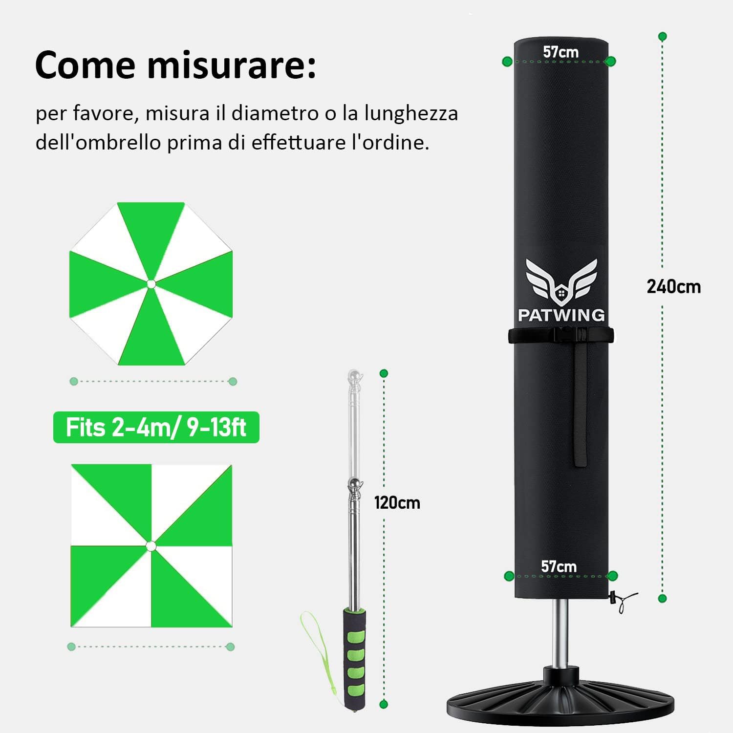 Patwing Coperture per Ombrelloni Decentrati - immagine 2