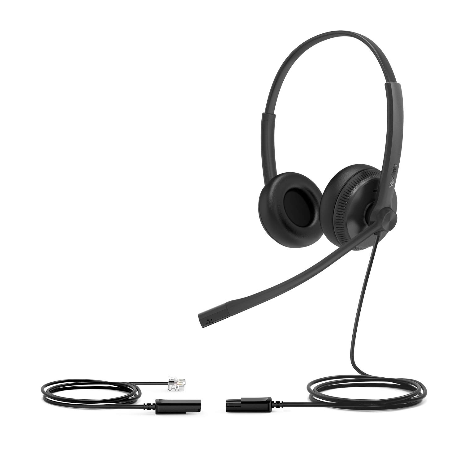 Yealink Headset YHS34 Dual - Due auricolari - con cavo di collegamento RJ