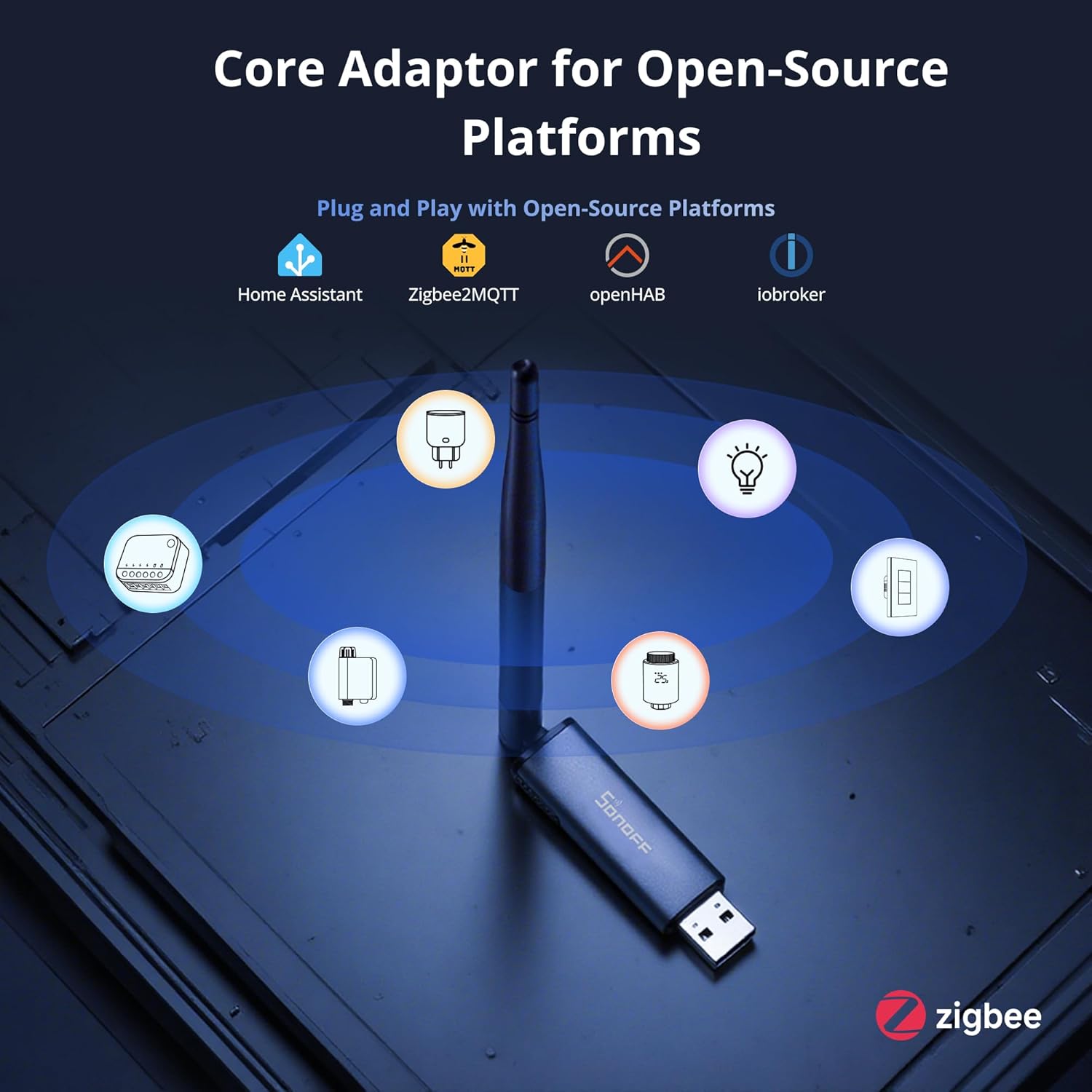 Sonoff Zigbee 3.0 USB Dongle Plus MG24 Gateway - immagine 2