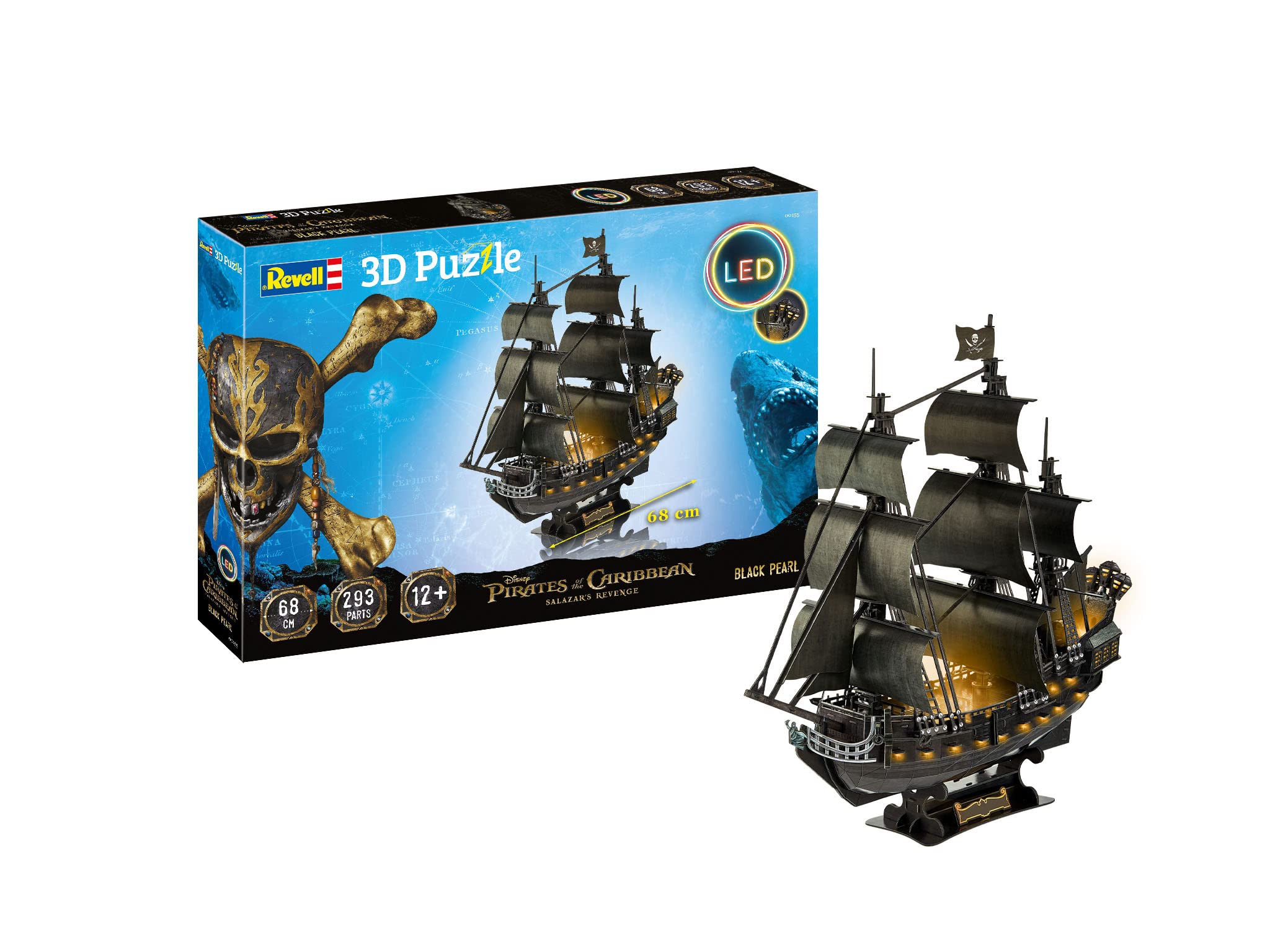 Tescoma- Revell 00155 Pirati dei Caraibi - Puzzle 3D XXL