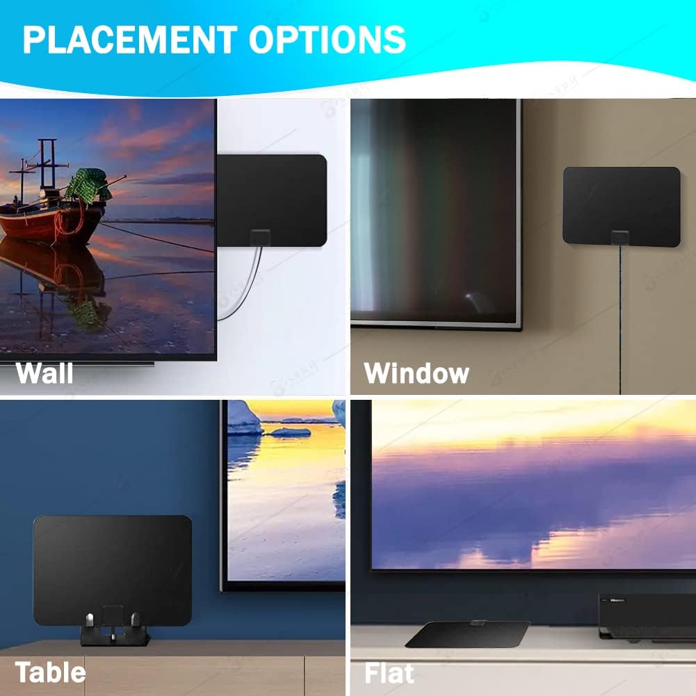 Miliwan Antenna TV Interna con Amplificatore Segnale - immagine 6