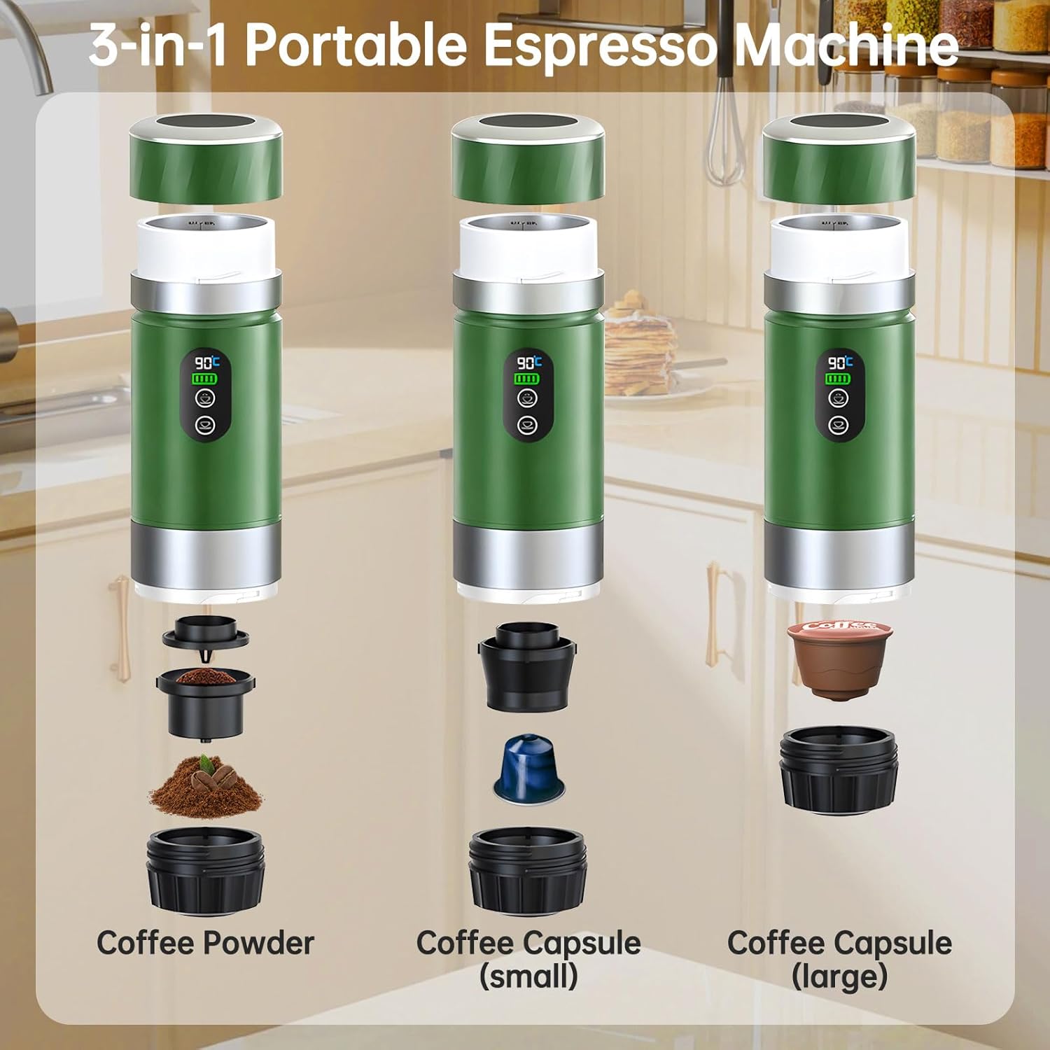 Macchina da Caffè Portatile per Auto con USB-C - immagine 3