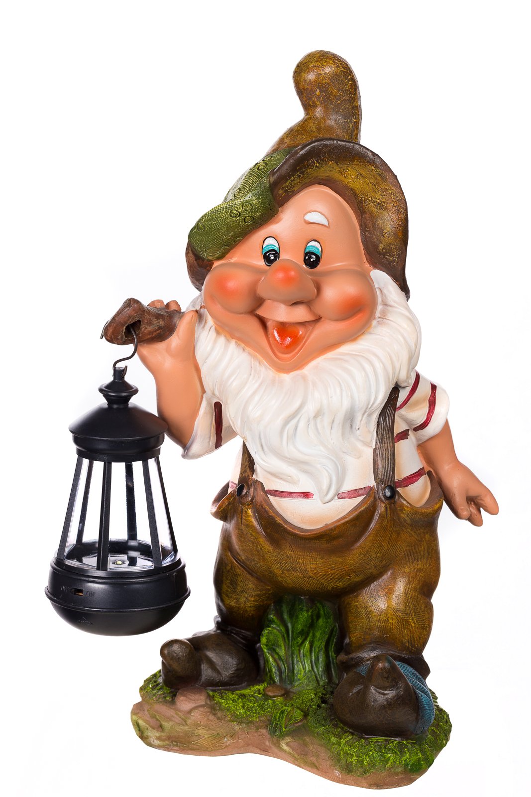 Gnomo da Giardino con Lampada Solare NF11021-2D, 37cm