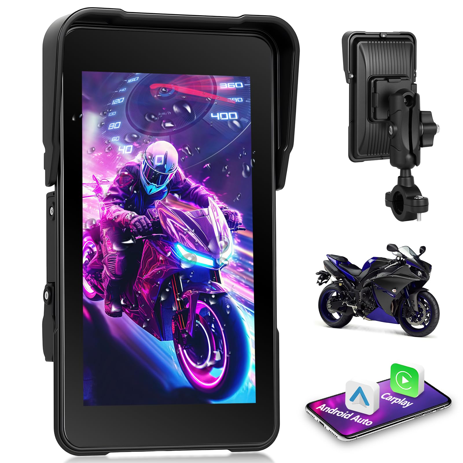 Navigatore Moto Motorsi CarPlay Android Auto Wireless