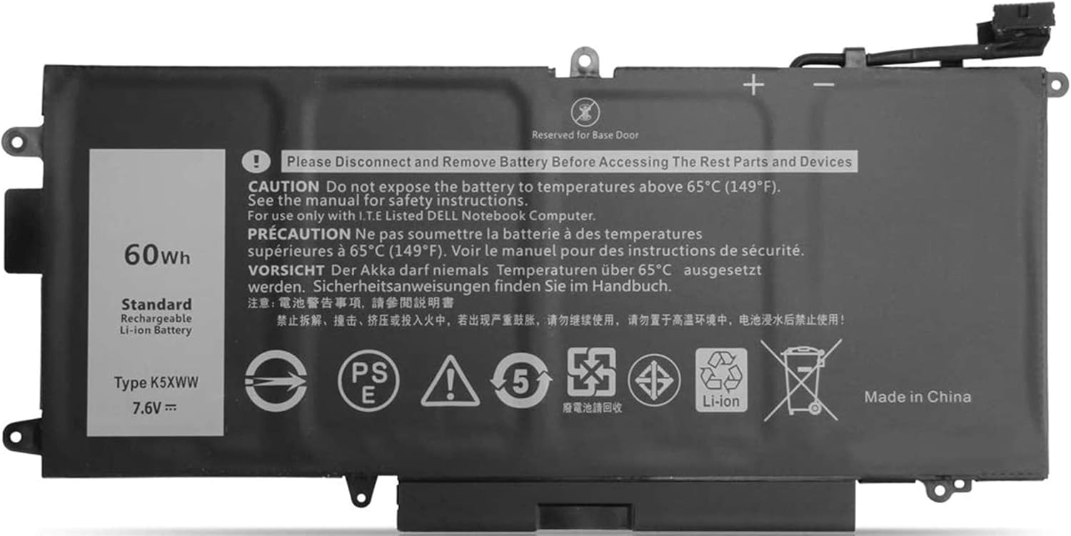 Askc K5XWW Batteria Laptop 60Wh - immagine 1