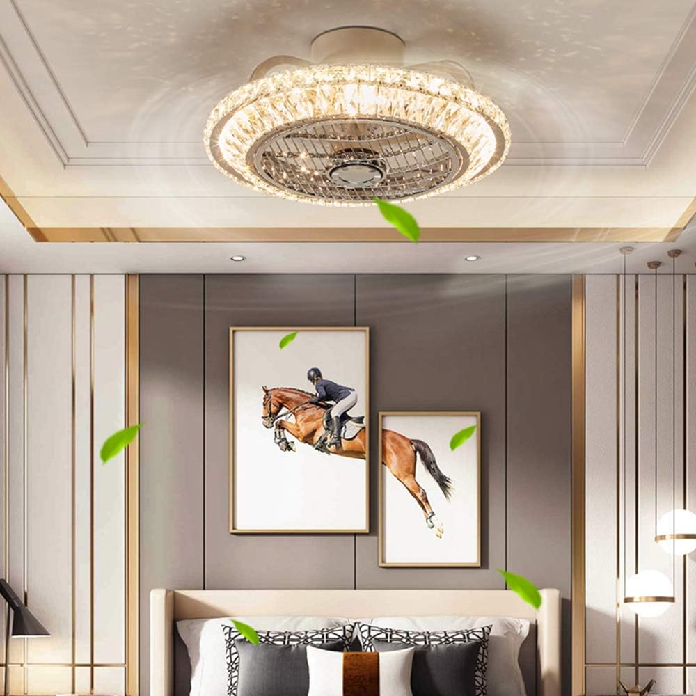 Crystal Ventilatore da Soffitto con Lampada LED 72W - immagine 3