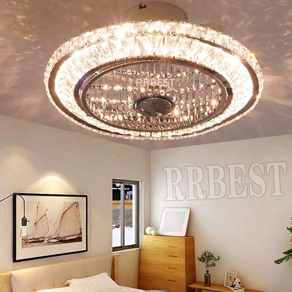 Crystal Ventilatore da Soffitto con Lampada LED 72W - immagine 4