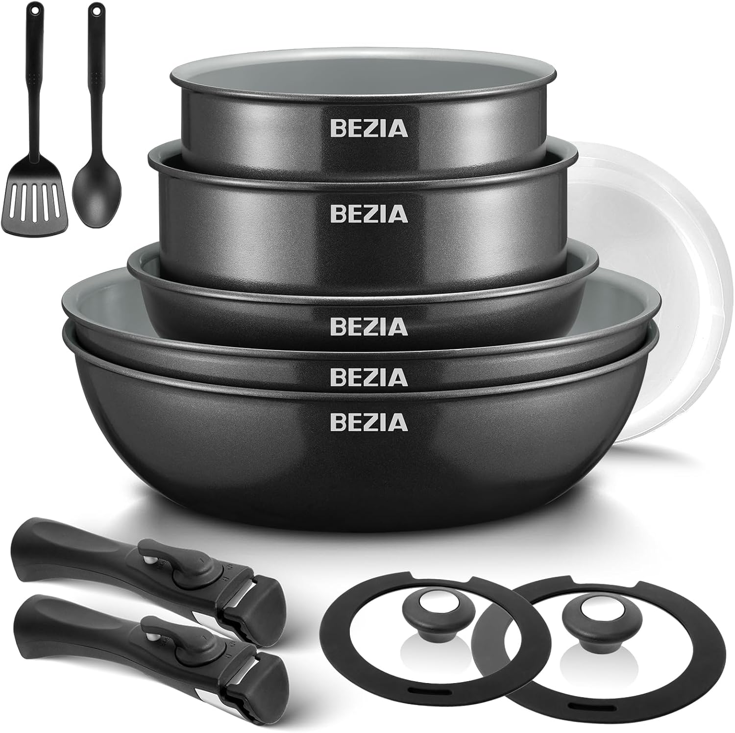 Bezia Set Pentole Induzione 13 Pezzi Ceramica