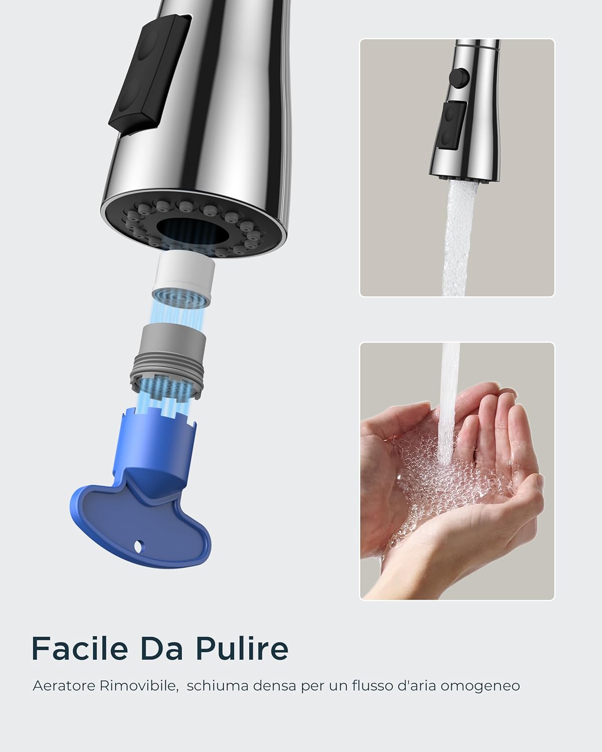 Forious Rubinetto Cucina con Doccetta Estraibile - immagine 7