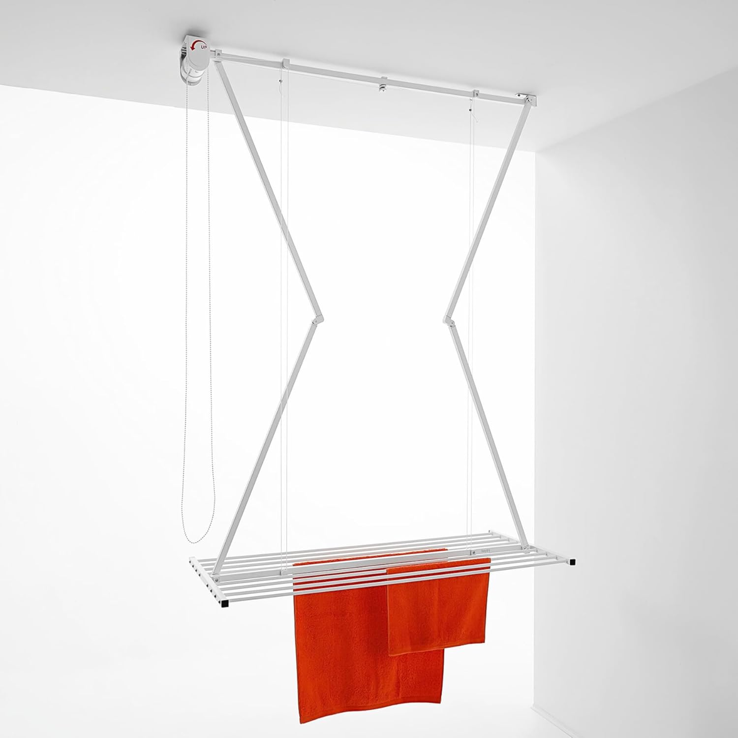 Foxydry Mini - Stendibiancheria a Soffitto Manuale Bianco