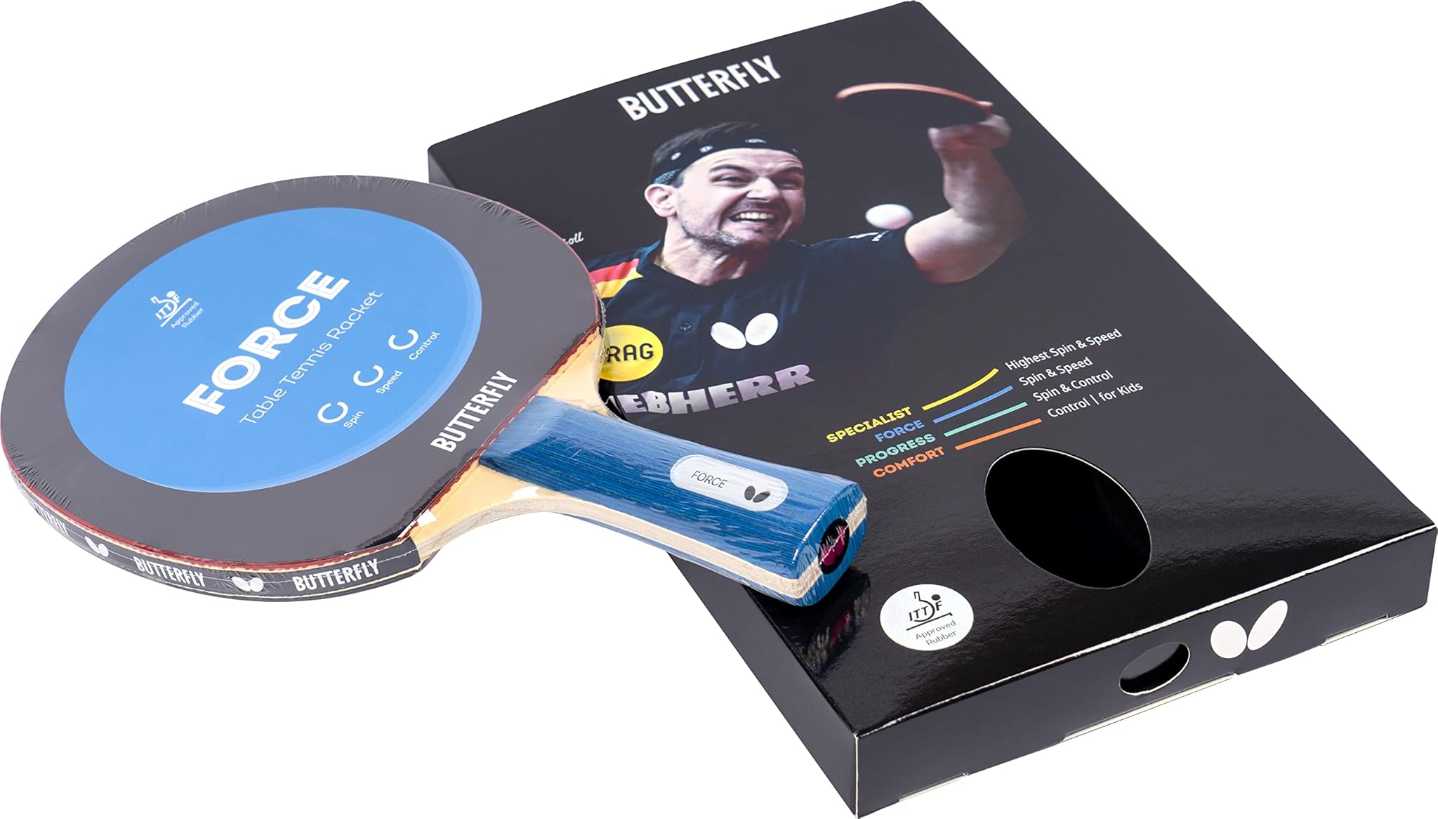 Butterfly Force - Racchetta da Ping Pong Professionale