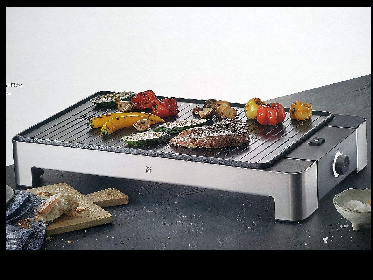 WMF Kult - Barbecue da tavolo a coste, 2000 W