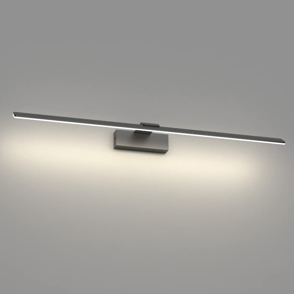 Klighten Lampada LED Specchio Bagno 80cm Nera