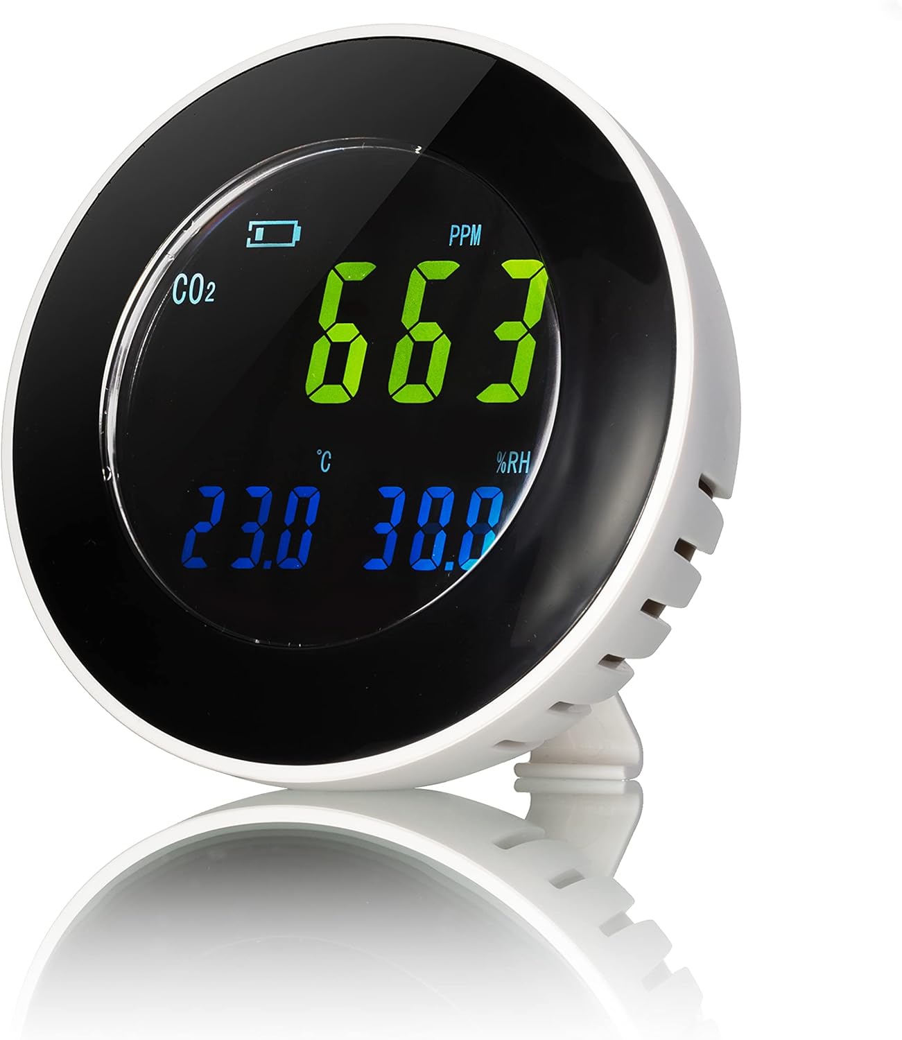 Bresser 7004040 Rilevatore CO² con Registro Dati, Grigio