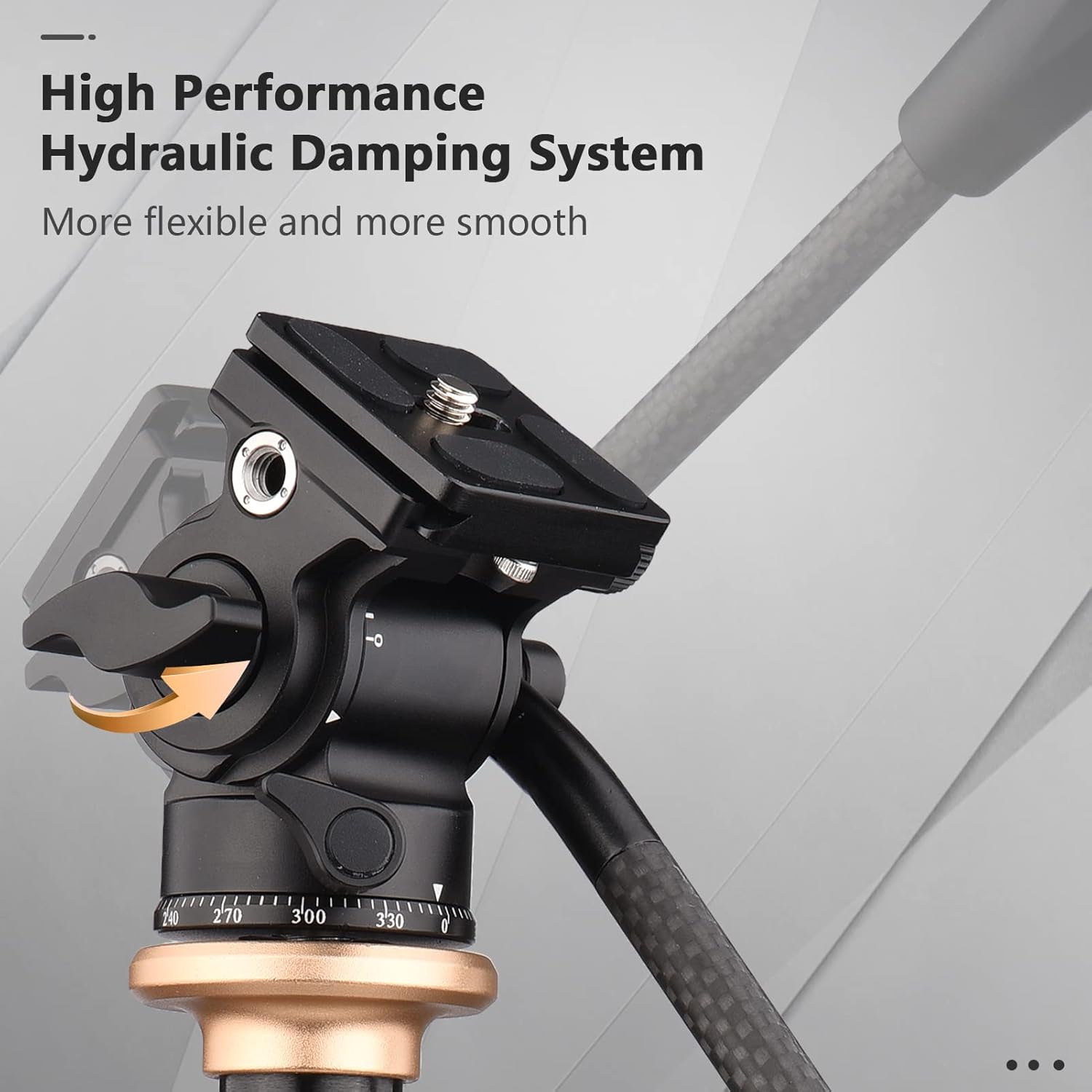 Andoer Testa Fluida Pan Tilt per Fotocamera Compatta - immagine 5