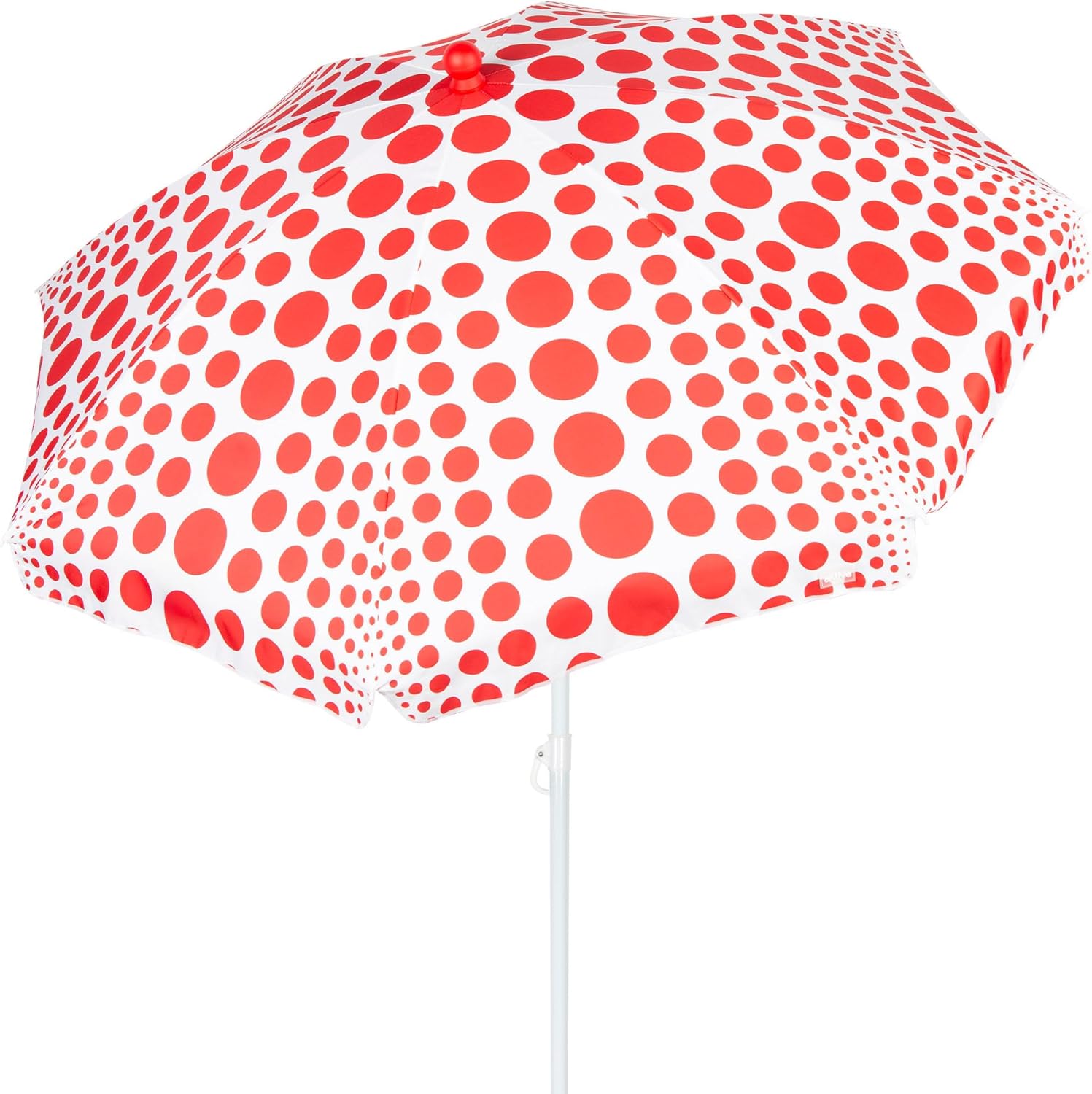 AKTIVE Ombrellone da Spiaggia 200cm, Pois Rossi - immagine 1