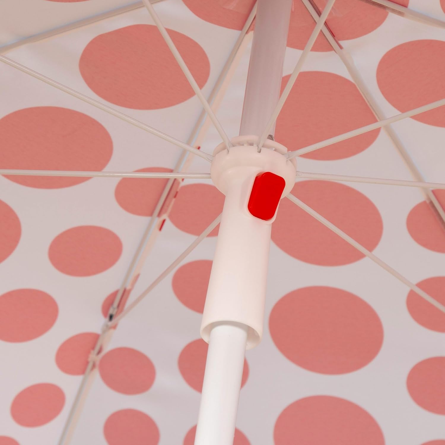 AKTIVE Ombrellone da Spiaggia 200cm, Pois Rossi - immagine 7