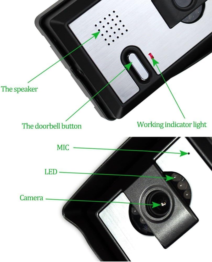 LIBO Videocitofono Impermeabile 7" Cablato Digital HD - immagine 4