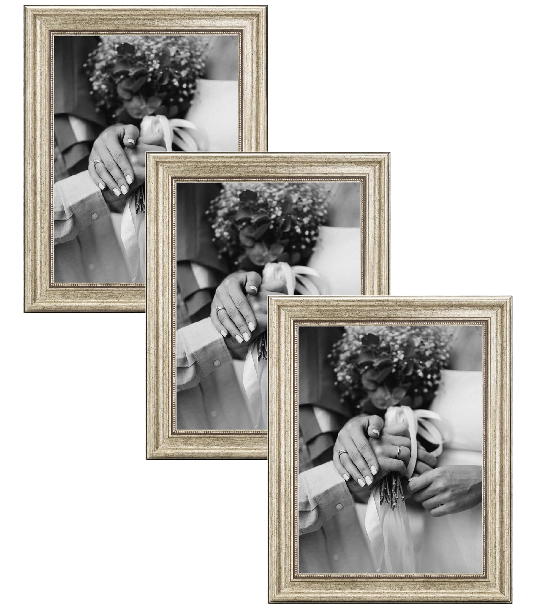 Cornice Portafoto 30x40 cm Argento - Set da 3