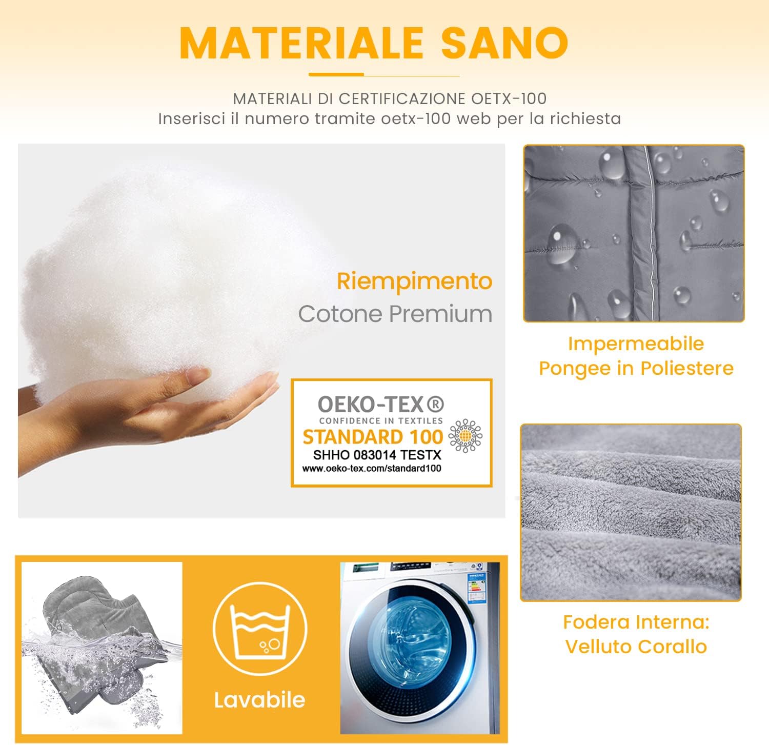 Orzbow Sacco Termico Passeggino Invernale Universale, Grigio - immagine 7