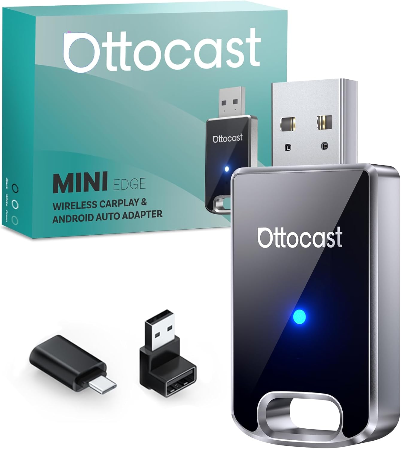 Ottocast Adattatore Wireless CarPlay & Android Auto 2025 - immagine 1