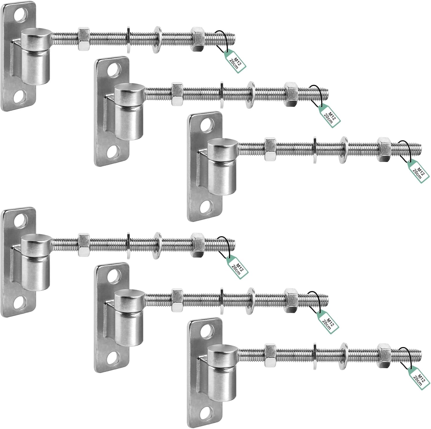 SUPAWAY 6 Cerniere per Cancello M12-20cm a Bullone J