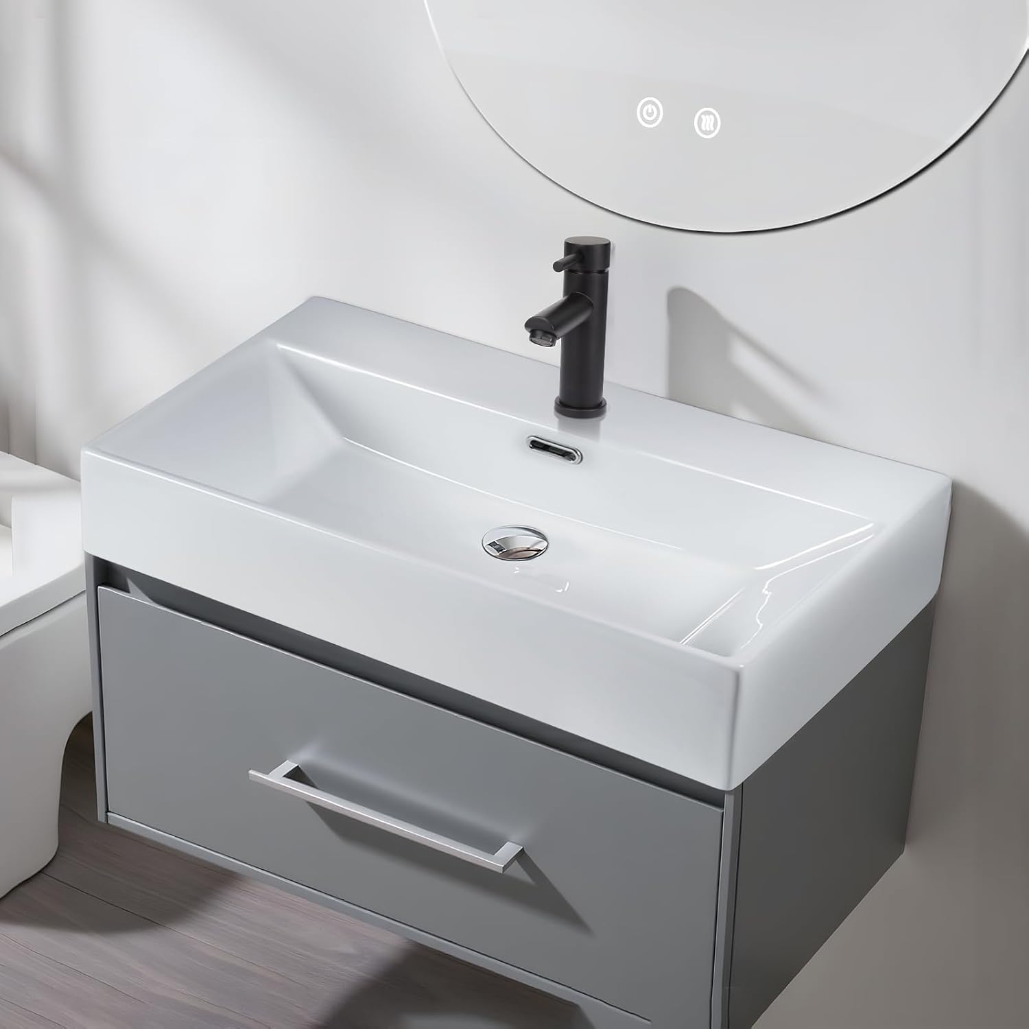 Mursche Lavabo da Appoggio in Ceramica 51x42x15 cm