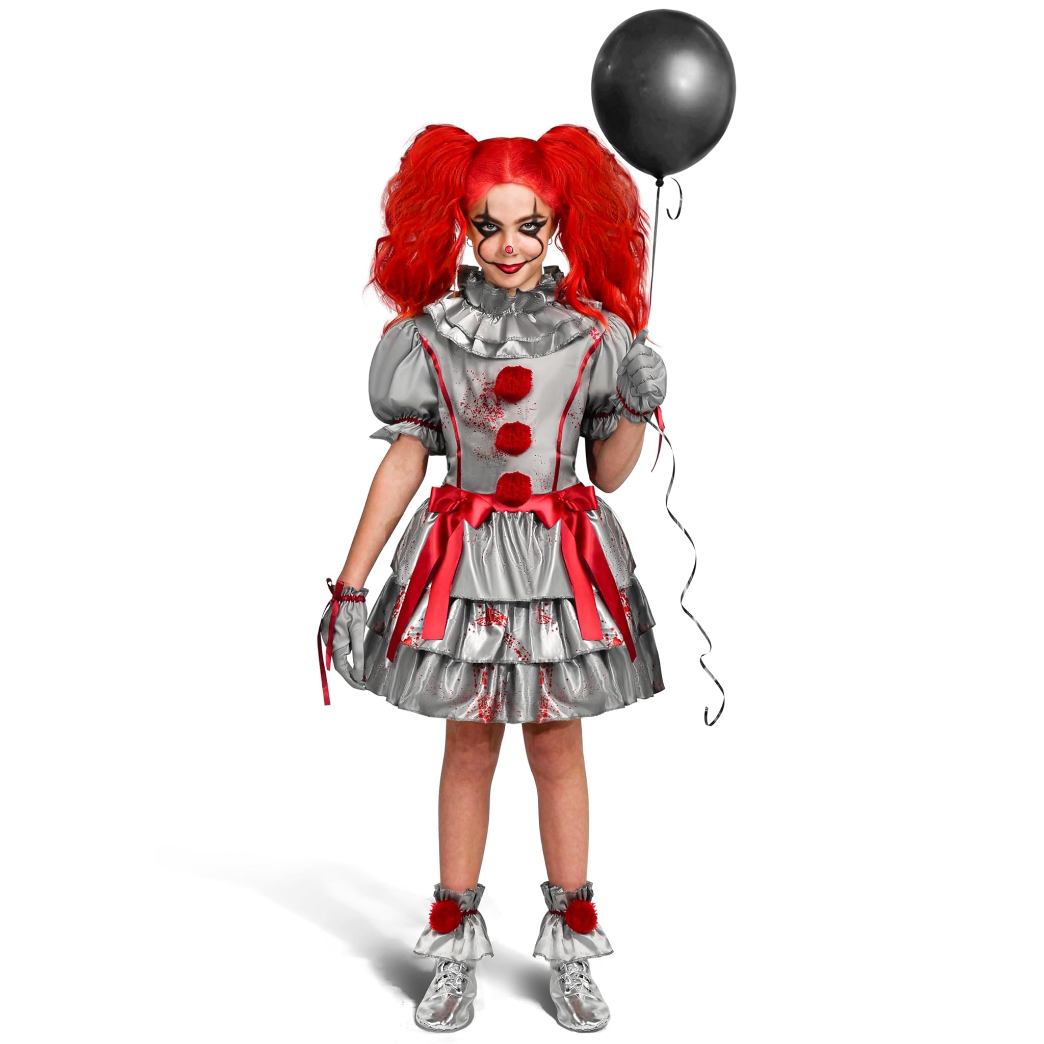 Girls Clown Costume - Bad Clown Dress